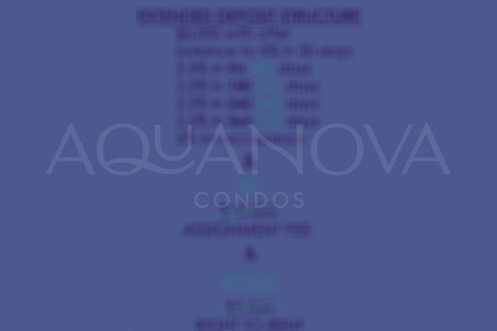 Aquanova Condo Incentives